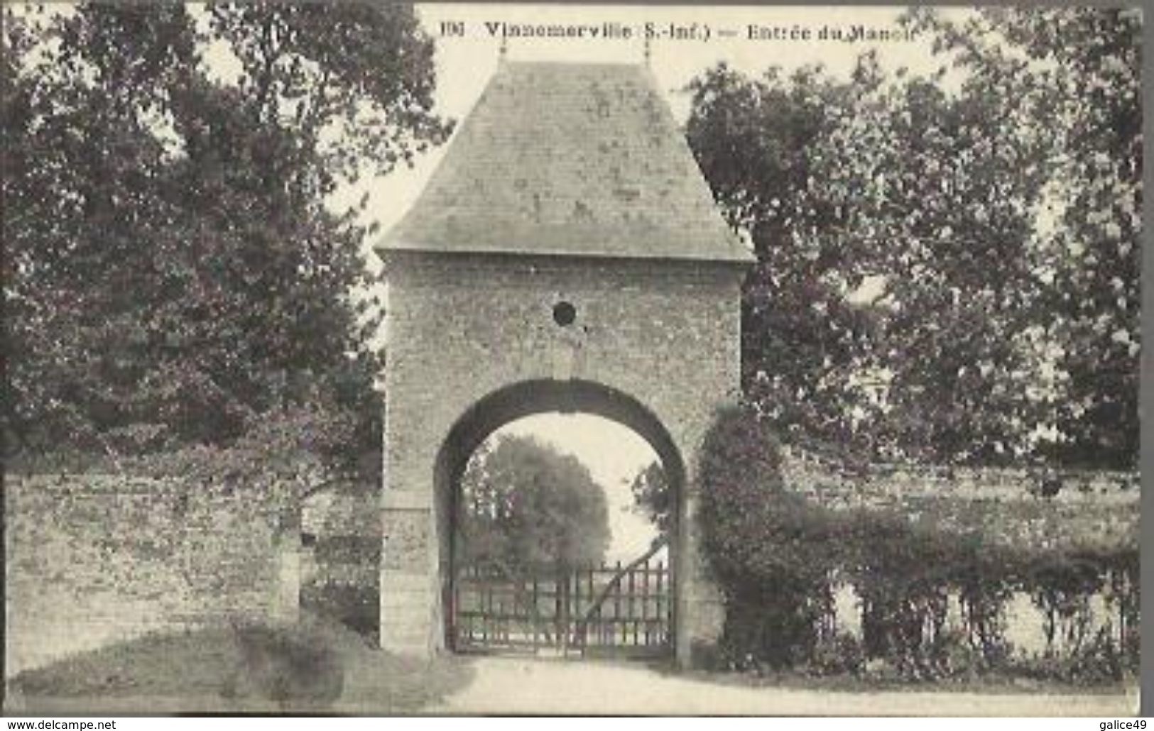 3801 CPA Vinnemerville - Entrée Du Manoir - Otros & Sin Clasificación