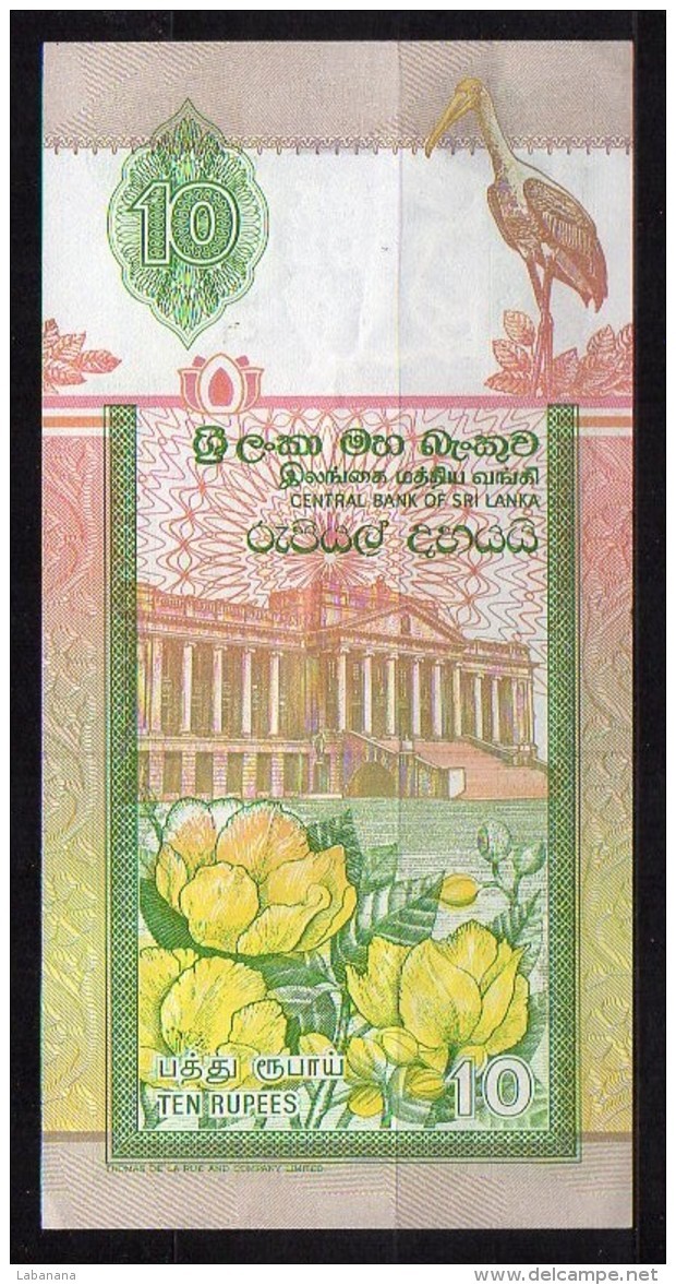 460-Sri Lanka Billet De 10 Rupees 1994 M140 - Sri Lanka