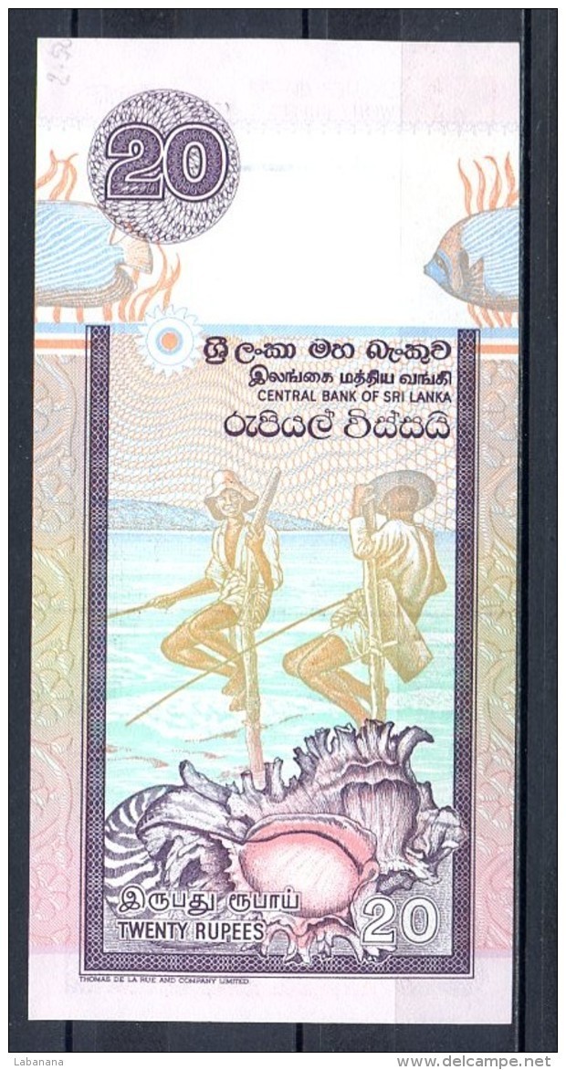 460-Sri Lanka Billet De 20 Rupees 1995 L90 Neuf - Sri Lanka