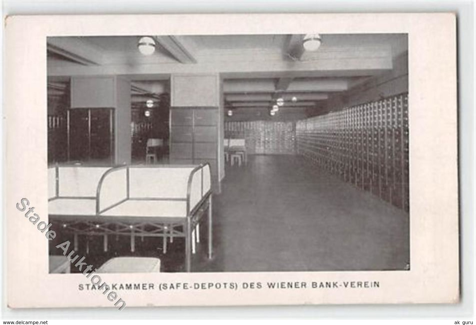 39110134 - Wien. Stahlkammer (Safe-Depots) Des Wiener Bank-Verein Ungelaufen  Kleiner Knick Am Rechten Rand Und Am Rand - Autres & Non Classés