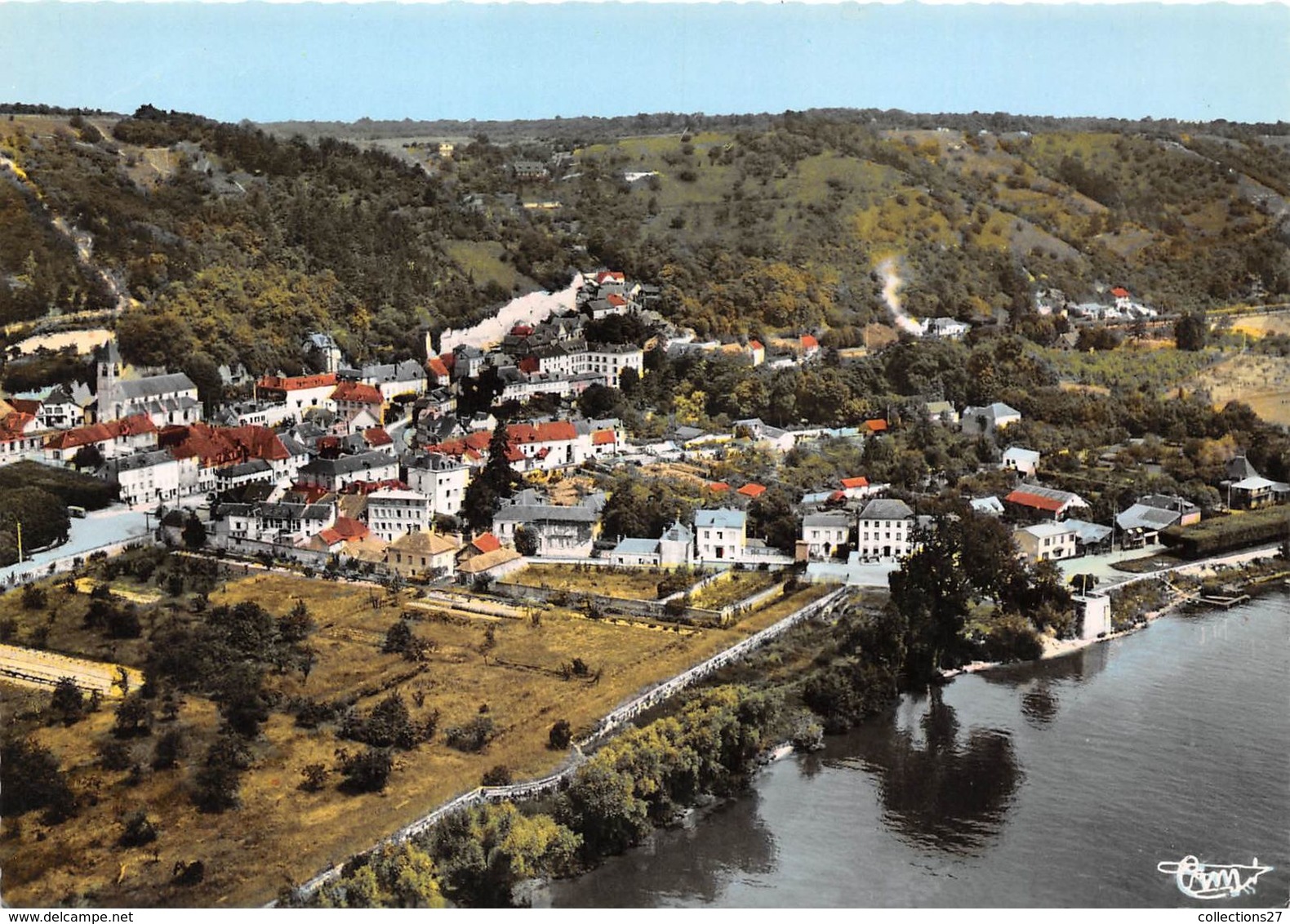 95-LA ROCHE-GUYON-  VUE GENERALE AERIENNE - La Roche Guyon