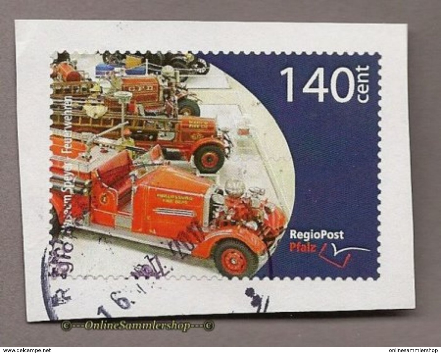 (L13) Privatpost  -  RegioPost - Museum Speyer - Feuerwehren - Firemen