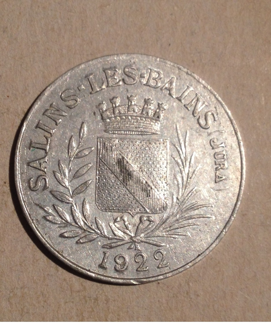 TOKEN JETON GETTONE FRANCIA SALINS LES BAINS 1922 - Monétaires / De Nécessité
