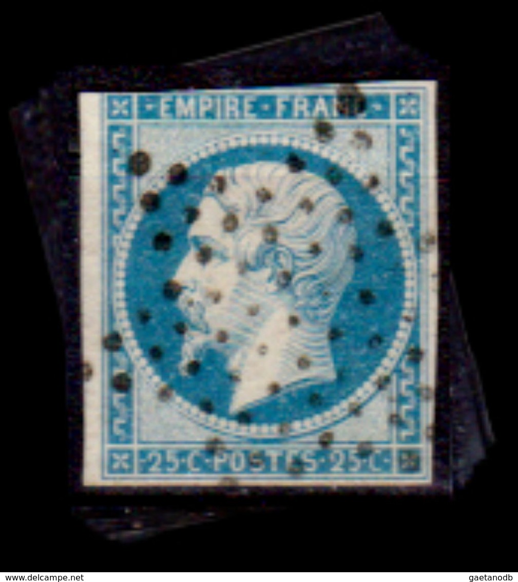 Francia-A0031 - 1853-60: Y&T N. 15 (o) Used - Senza Difetti Occulti. - 1853-1860 Napoleon III