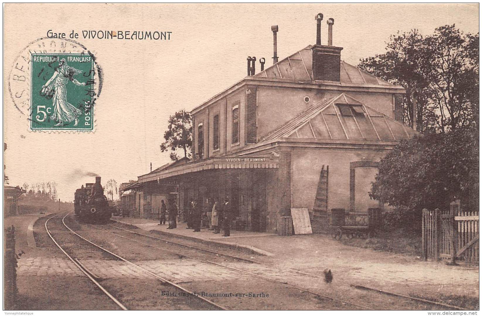 72 - SARTHE / Vivoin - 722071 - Gare - Beau Cliché - Autres & Non Classés