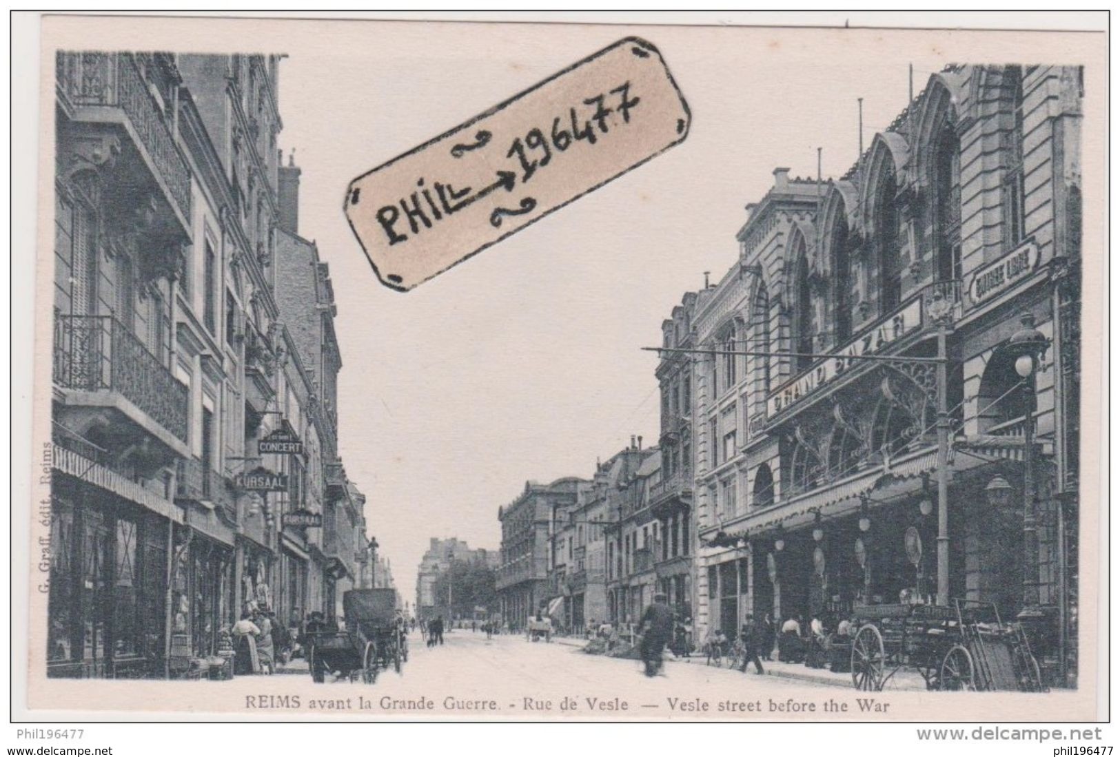 51 Reims - Cpa / Rue De Vesle. - Reims