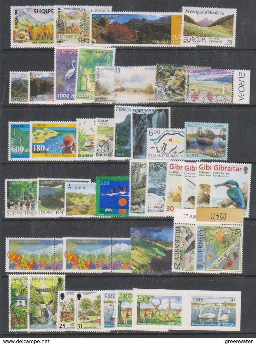 Europa Cept 1999 Year Set 60 Countries (without M/s) (see Scan, What You See Is What You Get) ** Mnh (38082) - 1999