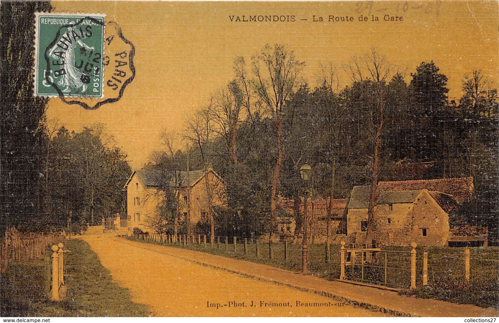 95-VALMONDOIS- LA ROUTE DE LA GARE - Valmondois