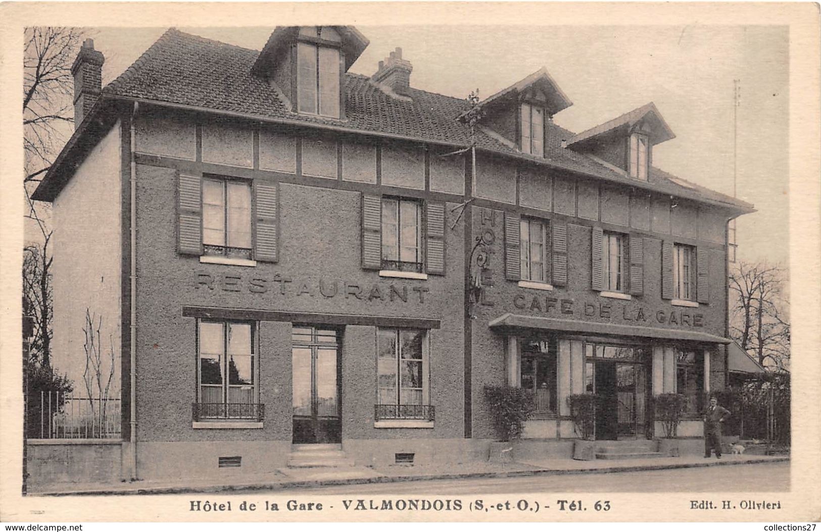 95-VALMONDOIS- L'HÔTEL DE LA GARE - Valmondois