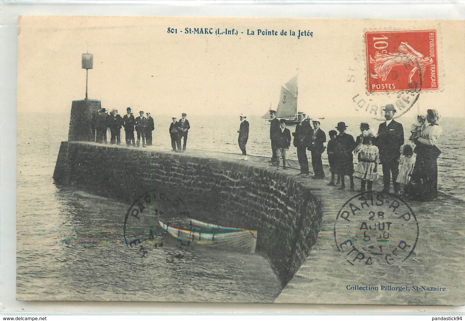 CPA 44 ST MARC LA POINT DE LA JETEE COLL PILLORGET 1911  VOIR IMAGES - Sonstige & Ohne Zuordnung