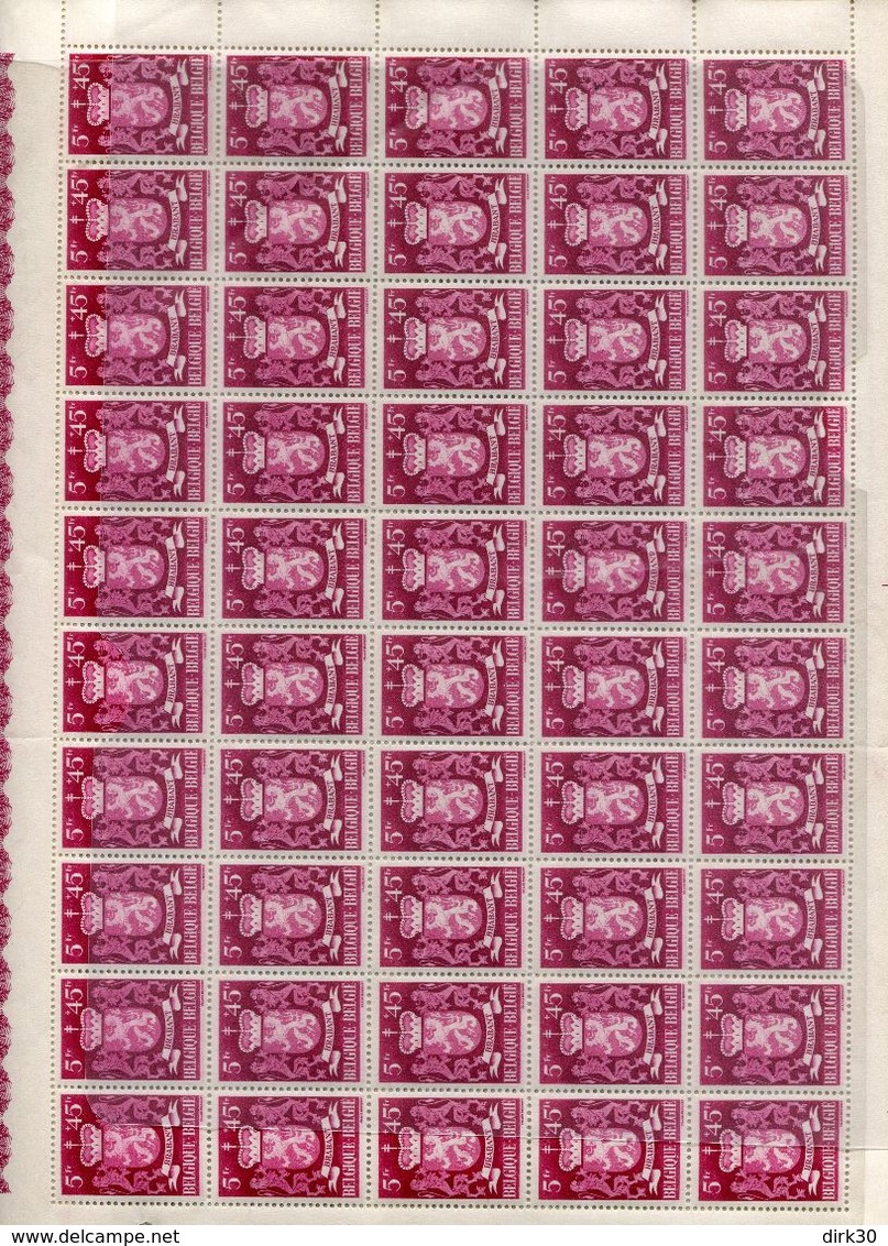 Belgie 716/24 MNH En Feuilles Interpanneaux De 2x50 (qques Petites Adherences Feuille 3.50 Et 1.75) OCB630++ - Non Classés