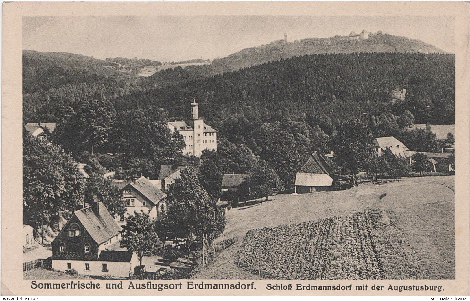 AK Erdmannsdorf Schloß A Augustusburg Hennersdorf Hohenfichte Flöha Grünberg Schellenberg Plaue Kunnersdorf Erzgebirge - Floeha