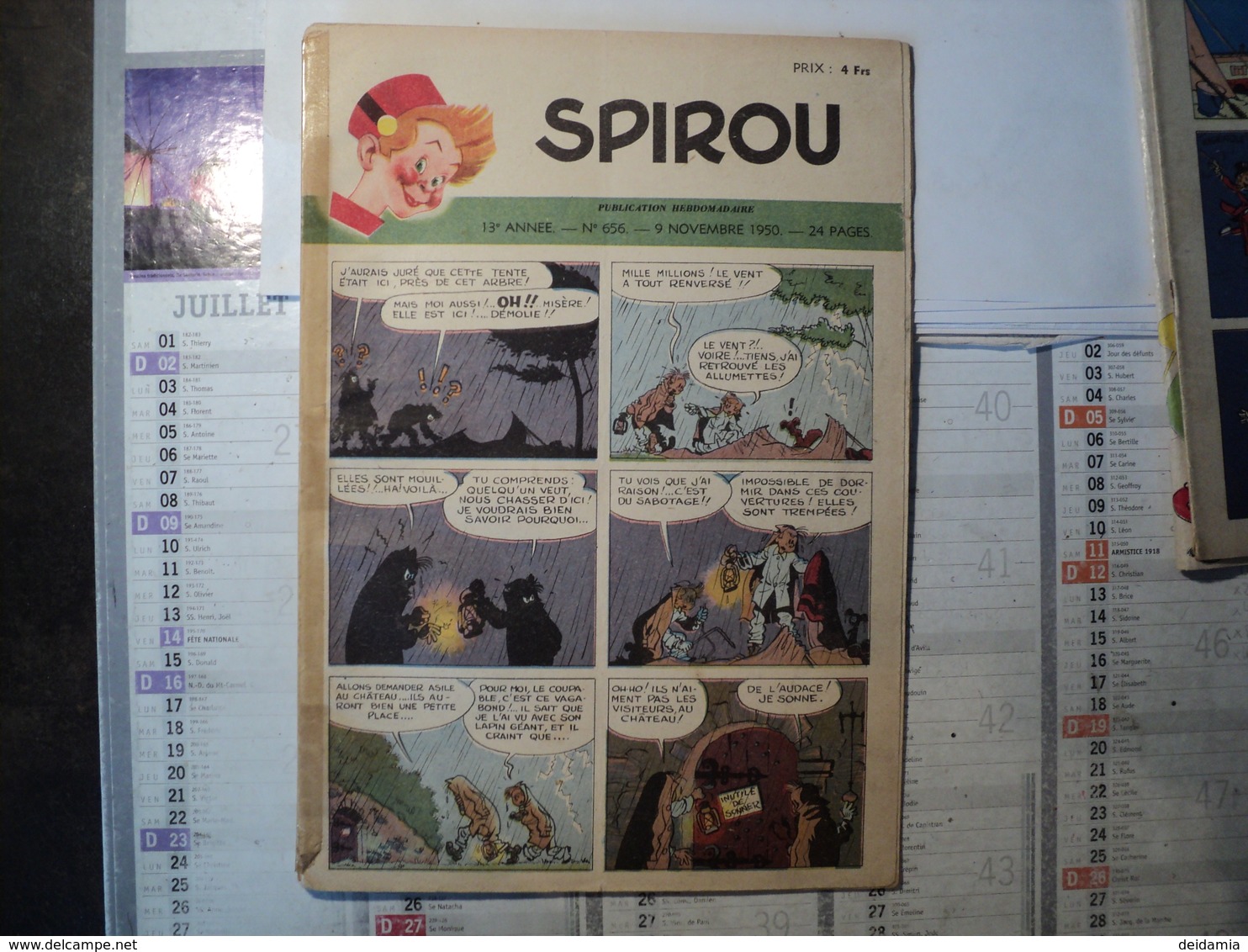 SPIROU N°656 DU 9 NOVEMBRE 1950 BUGS BUNNY / LA LEGENDE DE PERCEVAL / FRANK GODWIN / - Spirou Magazine