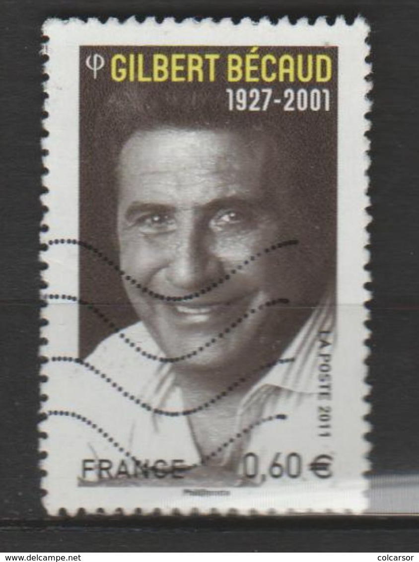 FRANCE ,N° 4610 " GILBERT BECAUD " - Oblitérés