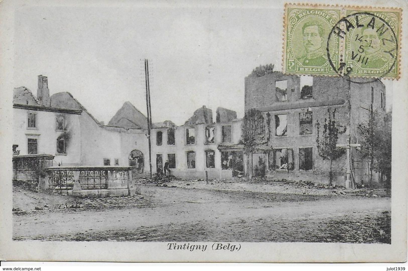 Ruines De TINTIGNY ..-- Carte Allemande N° 176 . Vers PARIS . Voir Verso . - Tintigny