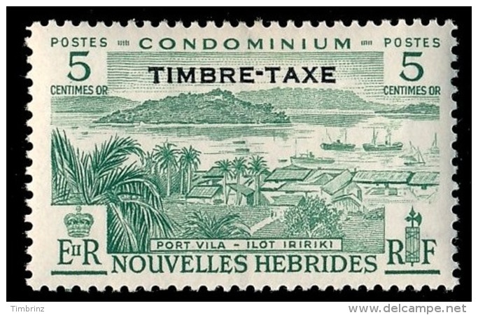 NOUVELLES HEBRIDES 1957 - Yv. Taxe 36 * - Port Vila 5c ; TIMBRE-TAXE  ..Réf.AFA23038 - Segnatasse