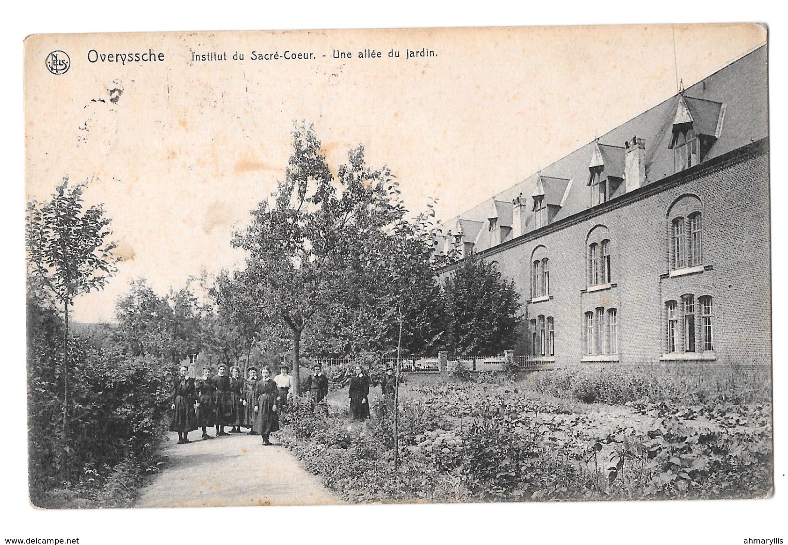 Overyssche Overijse Institut Du Sacré Coeur Une Allée Du Jardin Animée 1910 - Overijse