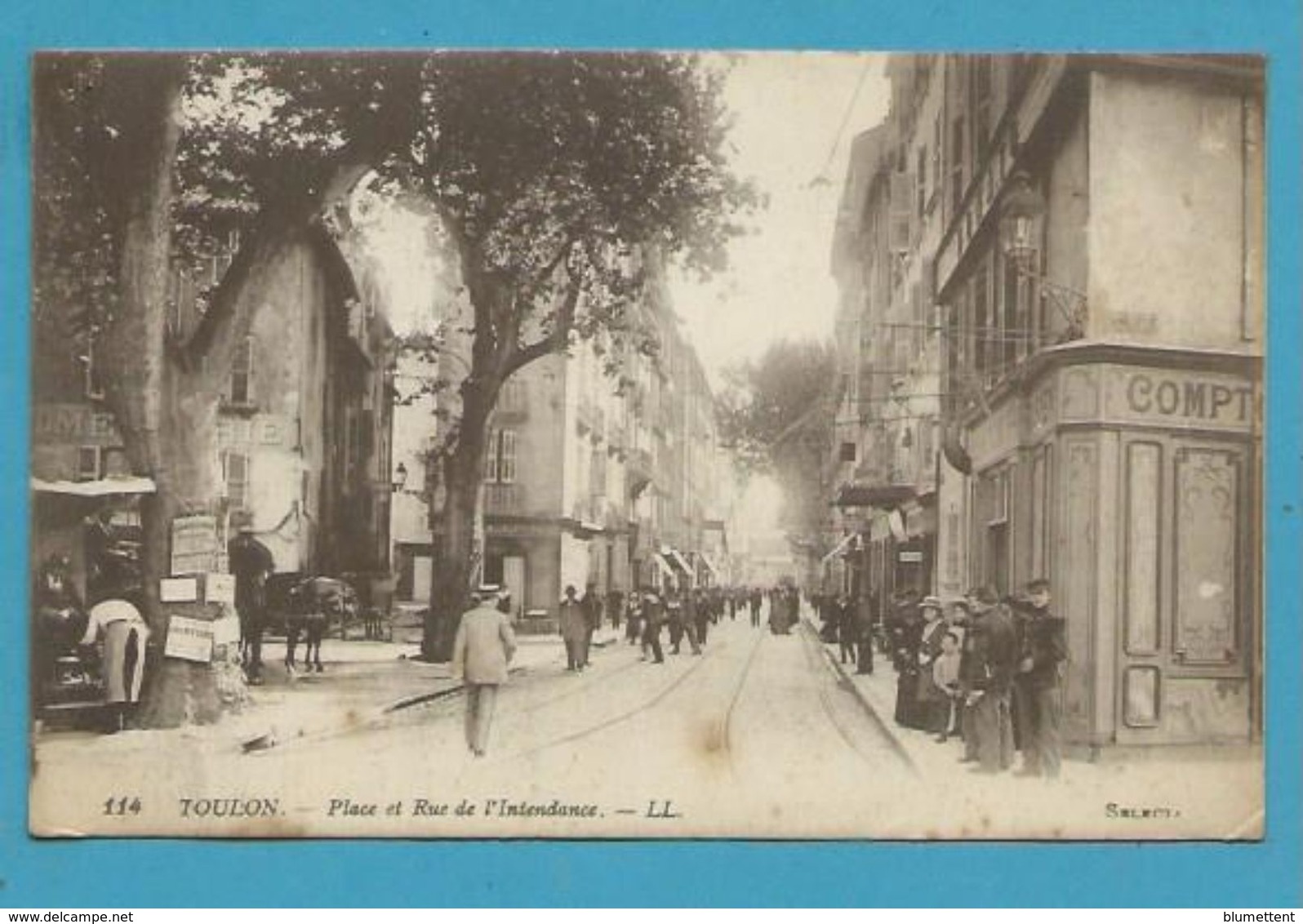 CPA 114 - Place Et Rue De L'Intendance TOULON 83 - Toulon