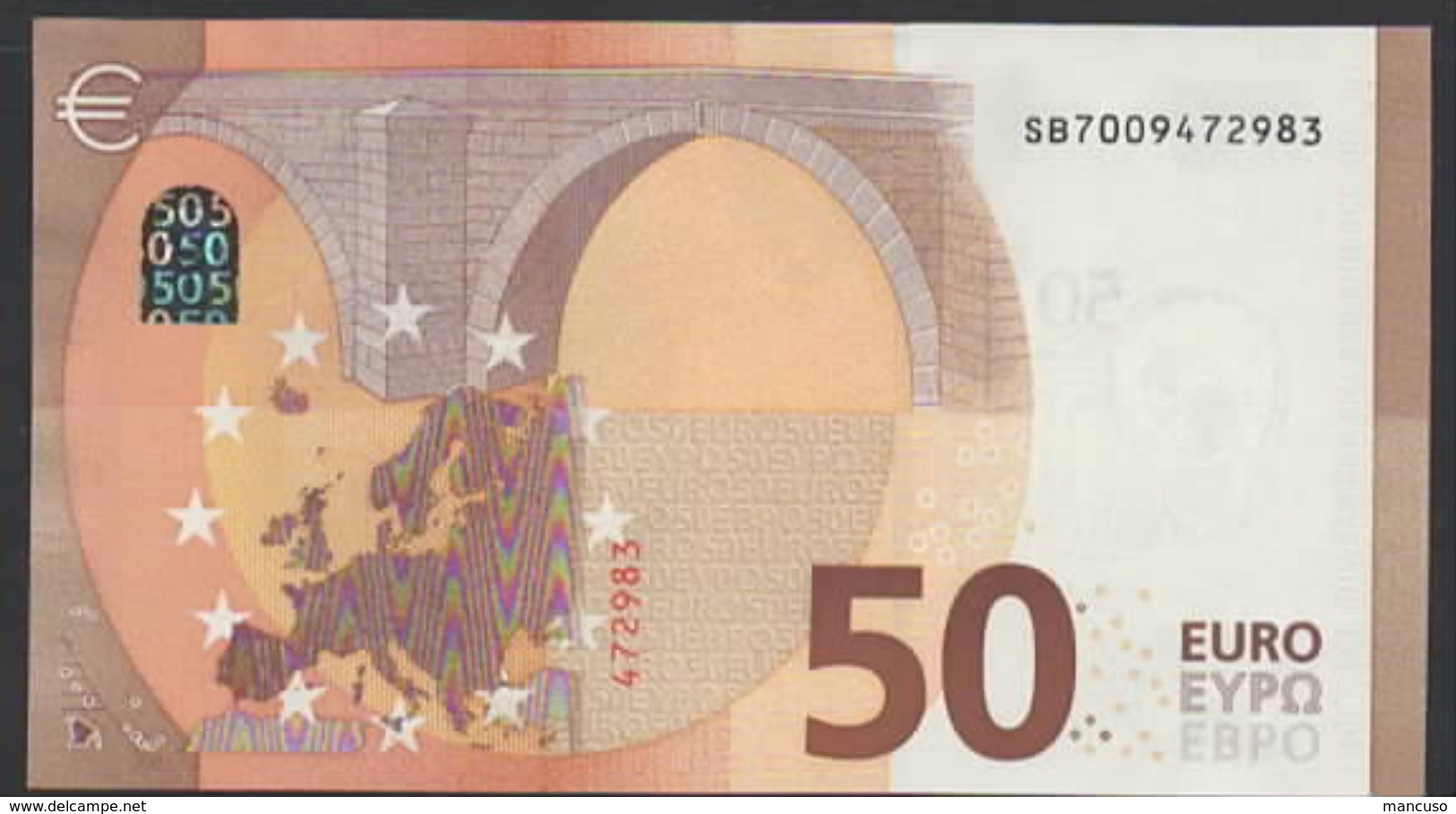 50 EURO ITALIA  SB  S003  Ch. "00"  - DRAGHI   UNC - 50 Euro