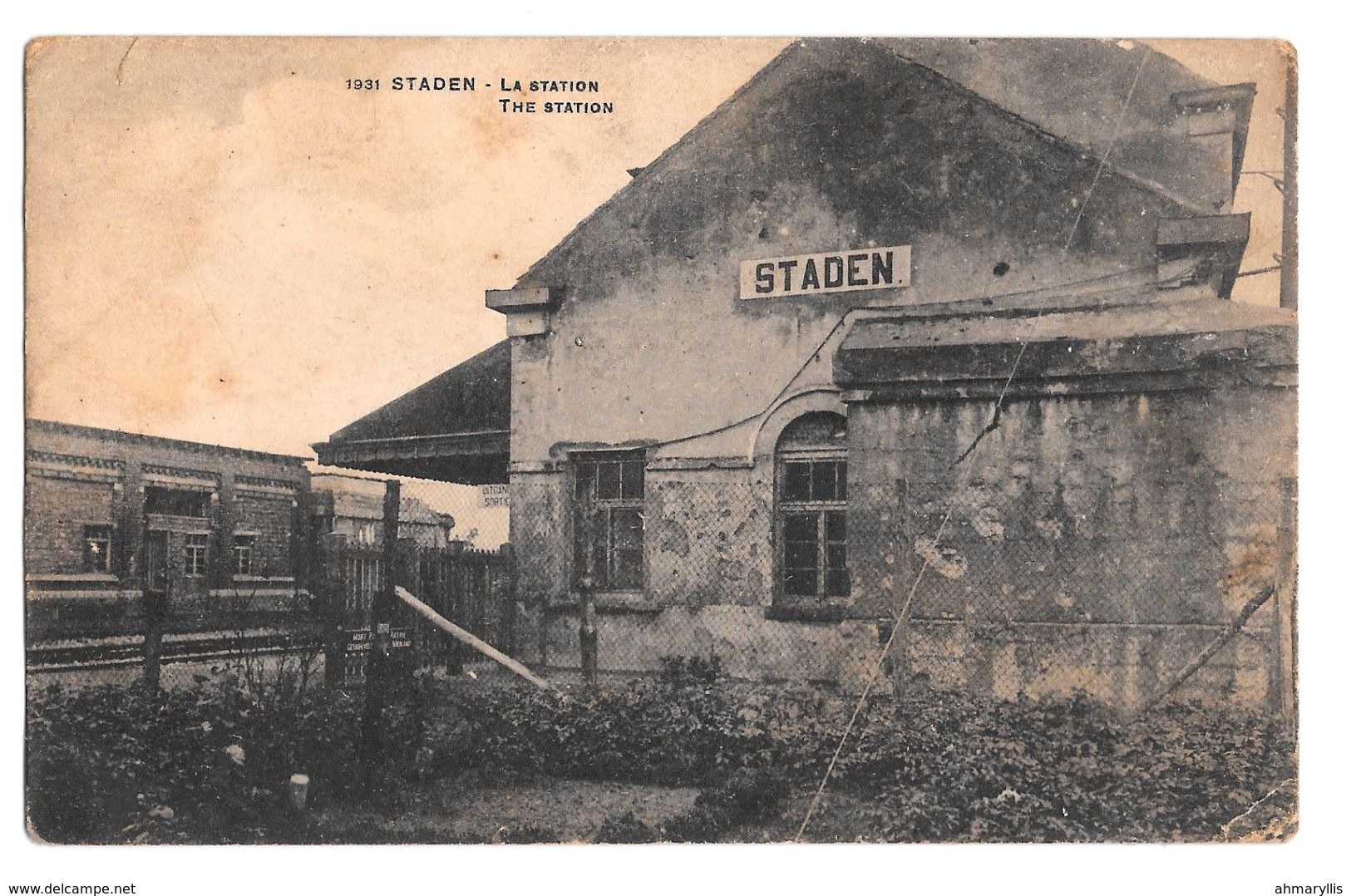 Staden 1931 La Station - Staden