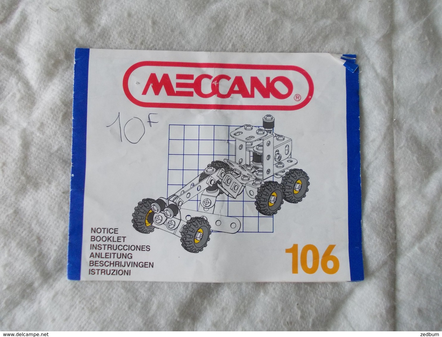 Lot De 14 Documents Meccano Pochette 1 - Meccano