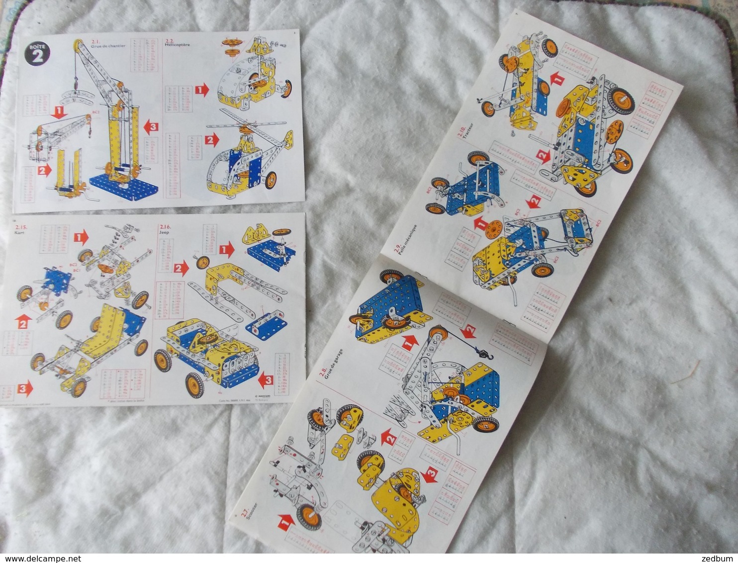 Lot De 14 Documents Meccano Pochette 1 - Meccano