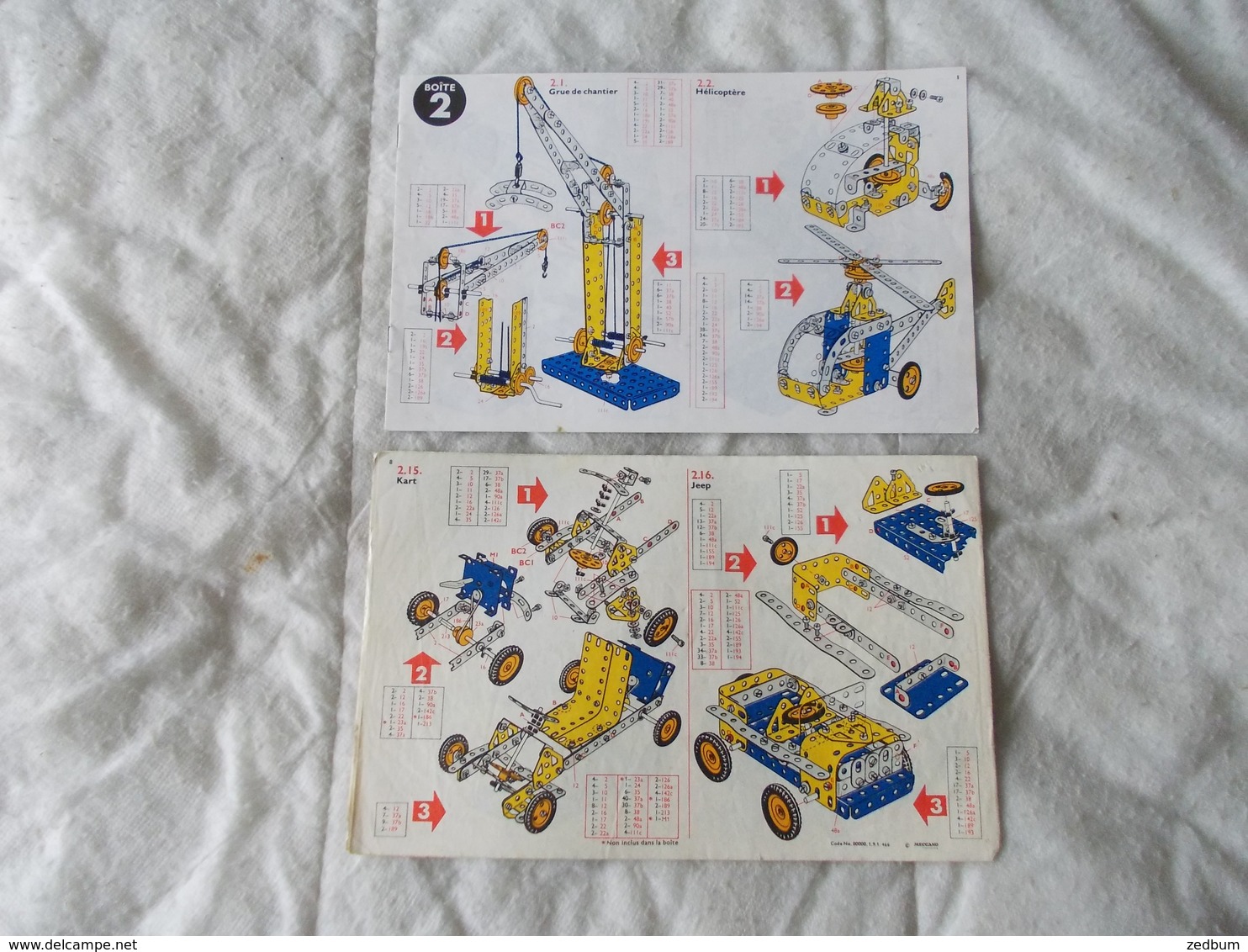 Lot De 14 Documents Meccano Pochette 1 - Meccano