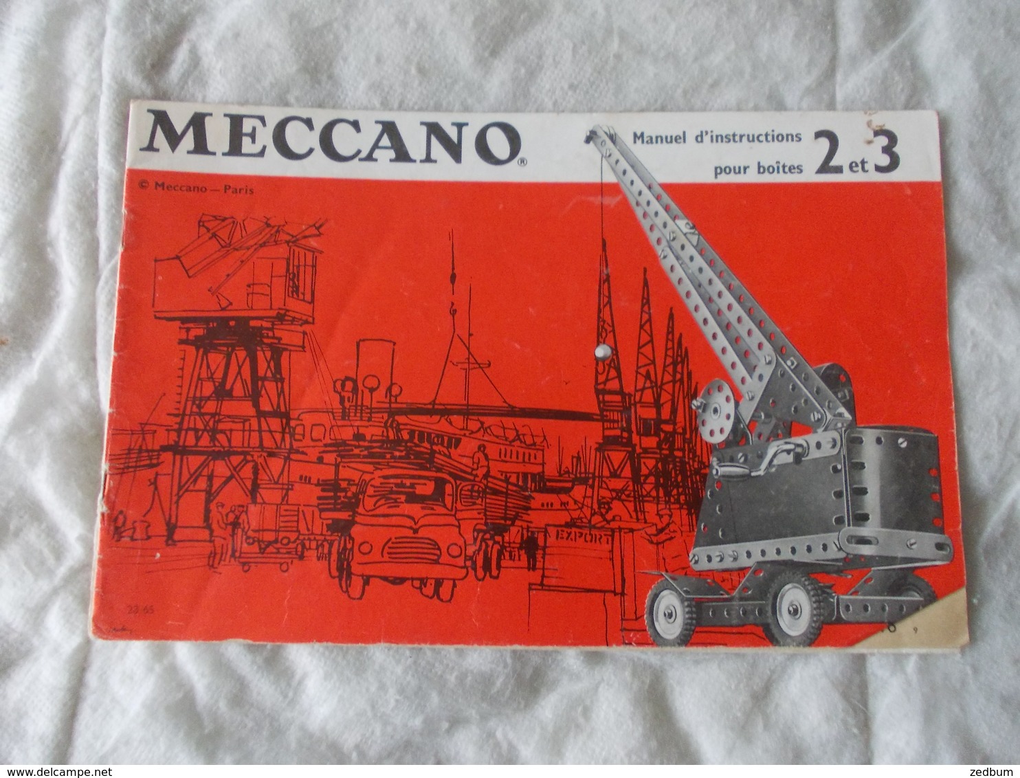 Lot De 6 Documents Meccano Pochettes 2 Et 3 - Meccano