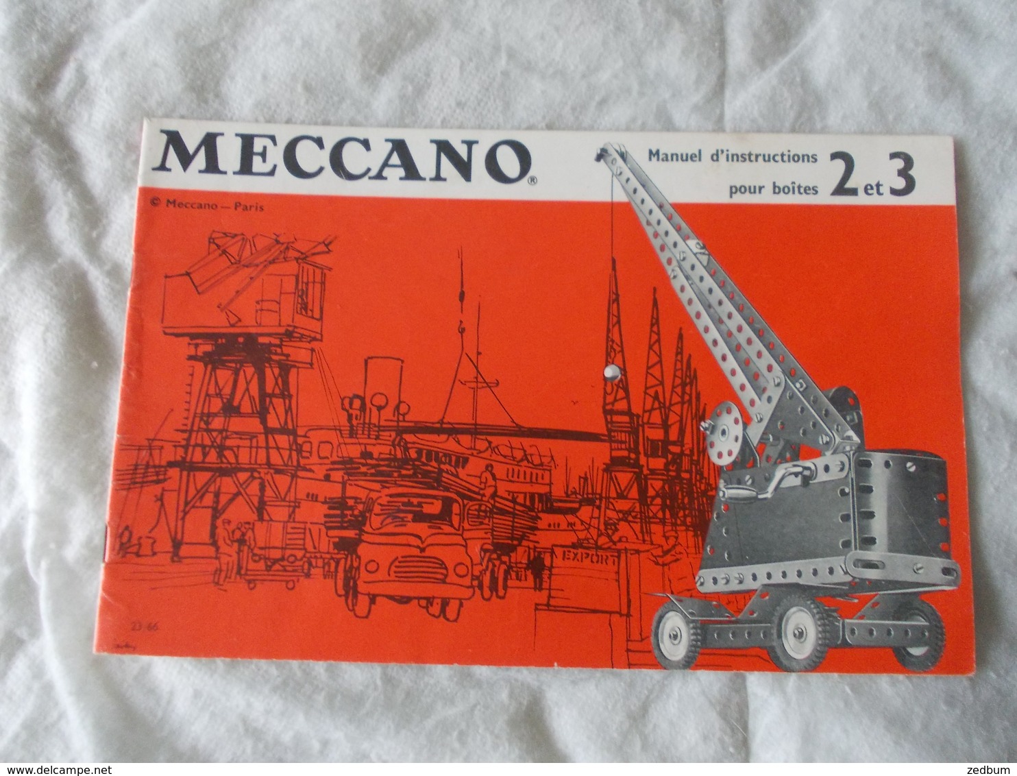 Lot De 6 Documents Meccano Pochettes 2 Et 3 - Meccano