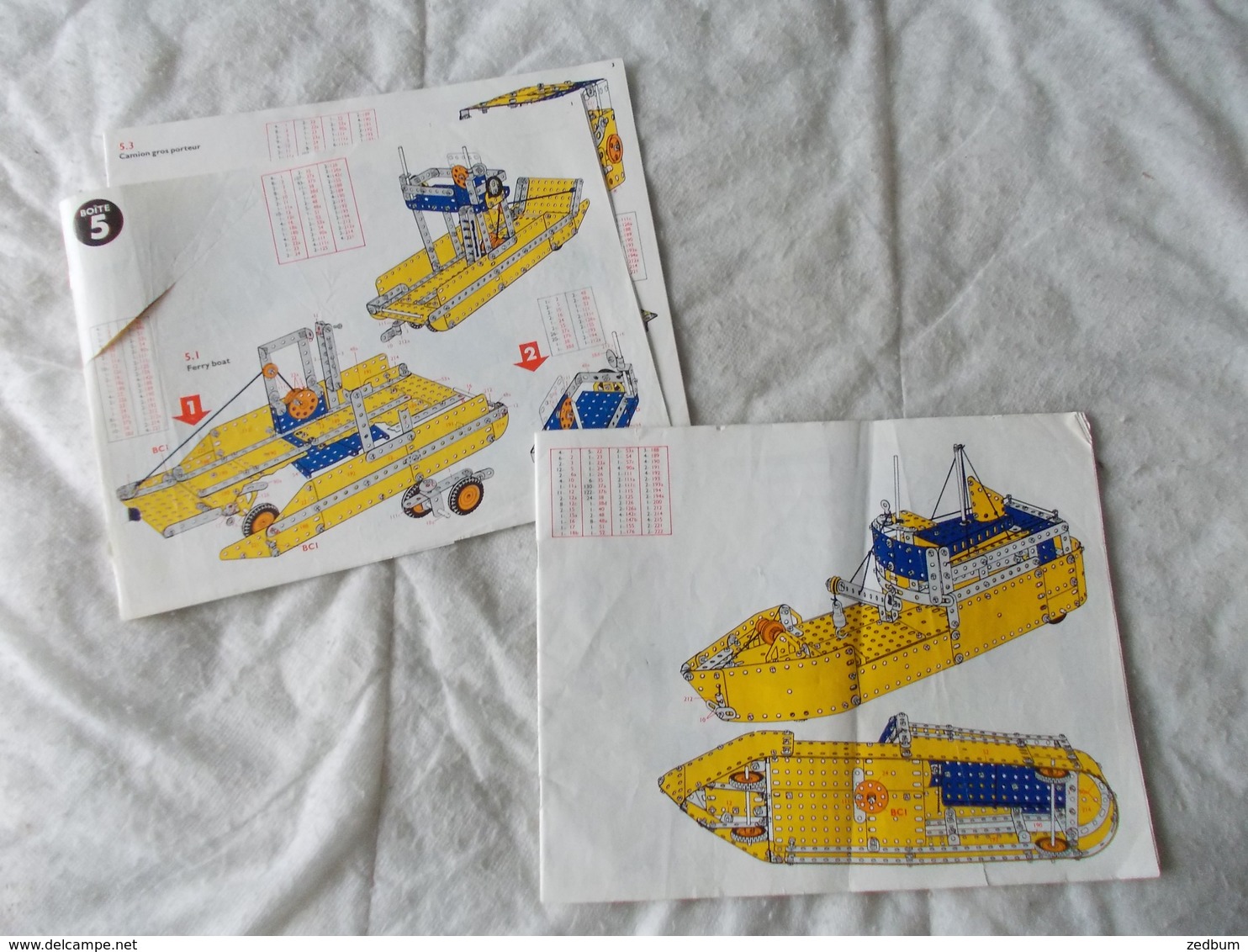 Lot De 7 Documents Meccano Pochette 6 - Meccano