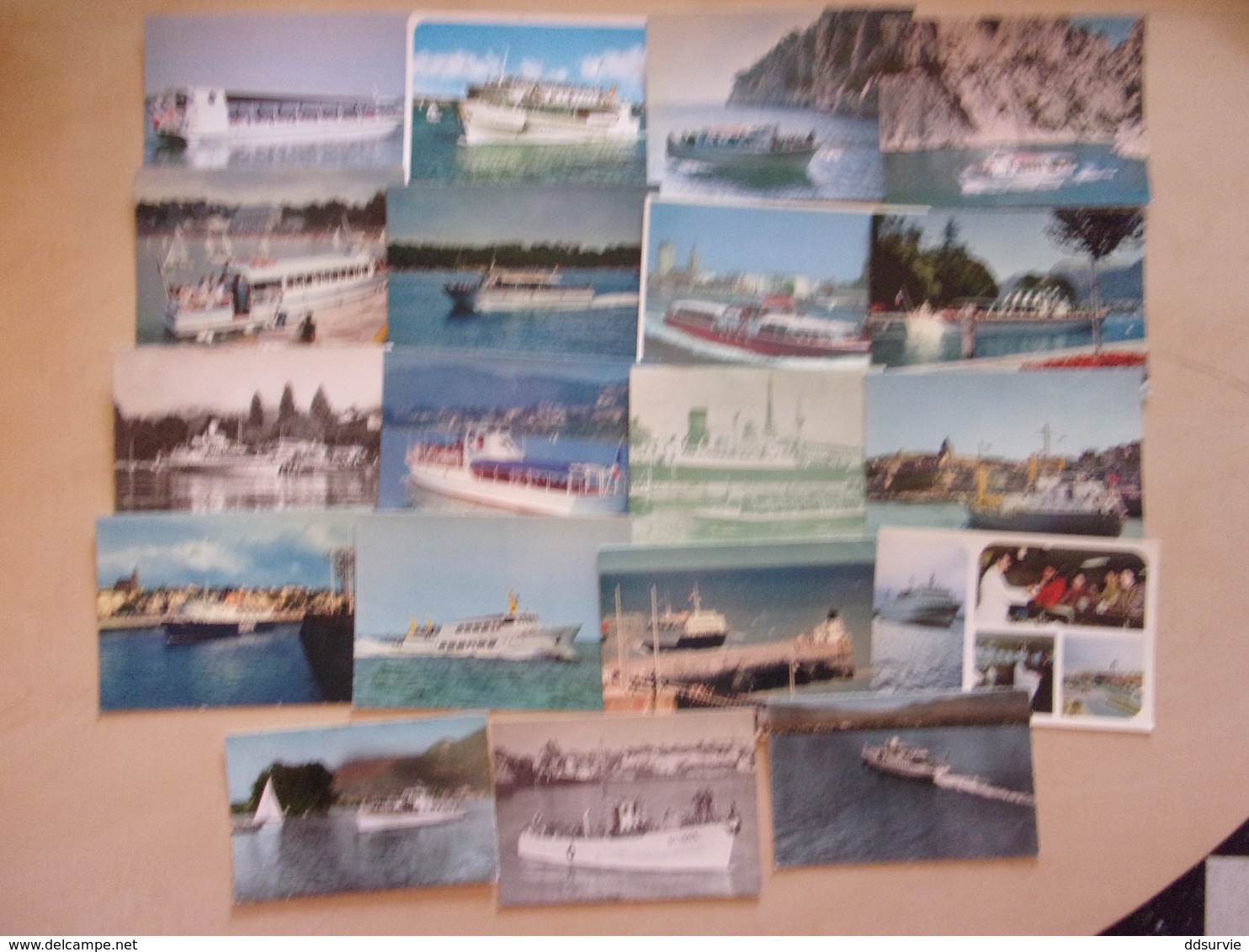 LOT DE 19 CP DE BATEAUX PROMENADE - FERRIES - BATEAUX RESTAURANT - Ferries