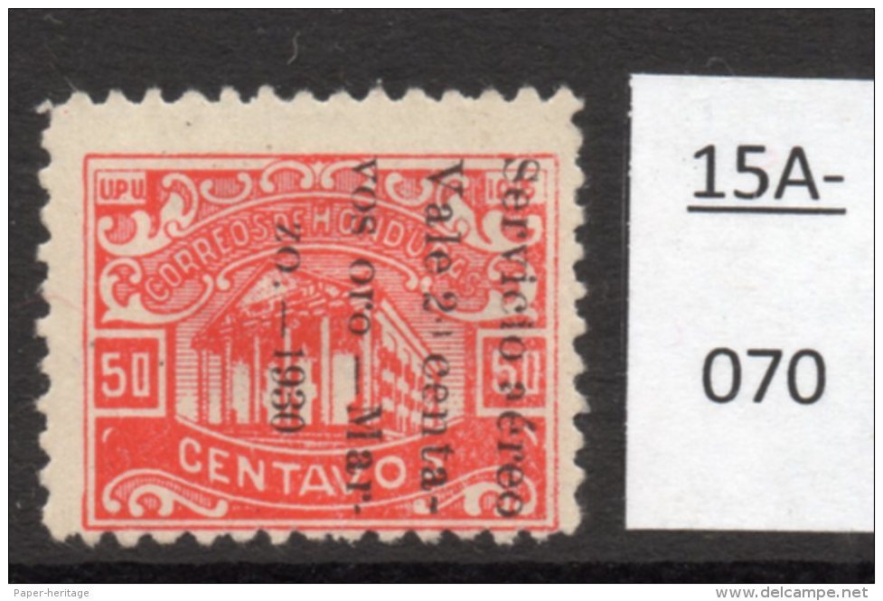 Honduras Rep. 1930 (March) Airmail 20c/50c Variety - See Text. MH - Honduras