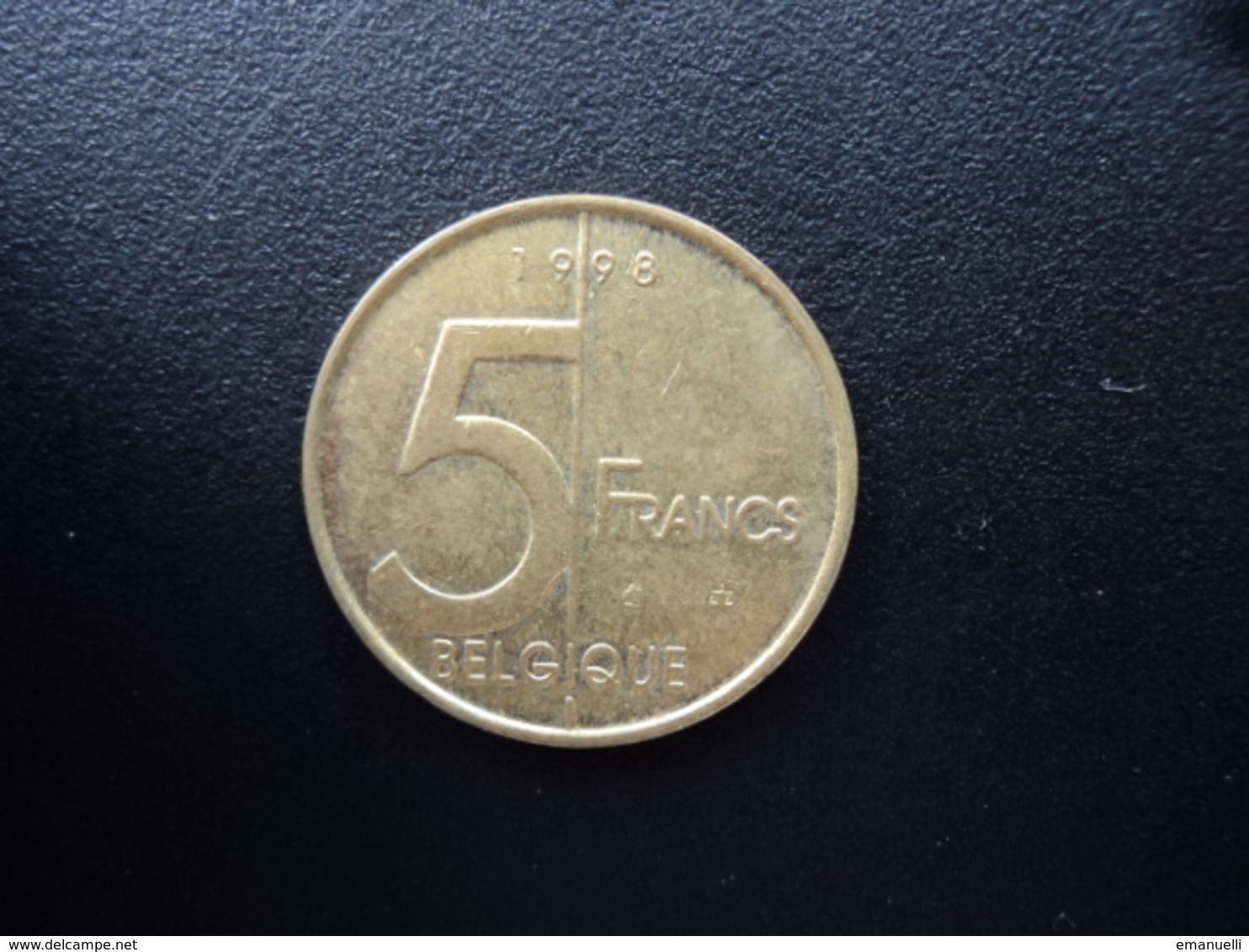 BELGIQUE : 5 FRANCS  1998   KM 189    SUP - 5 Frank