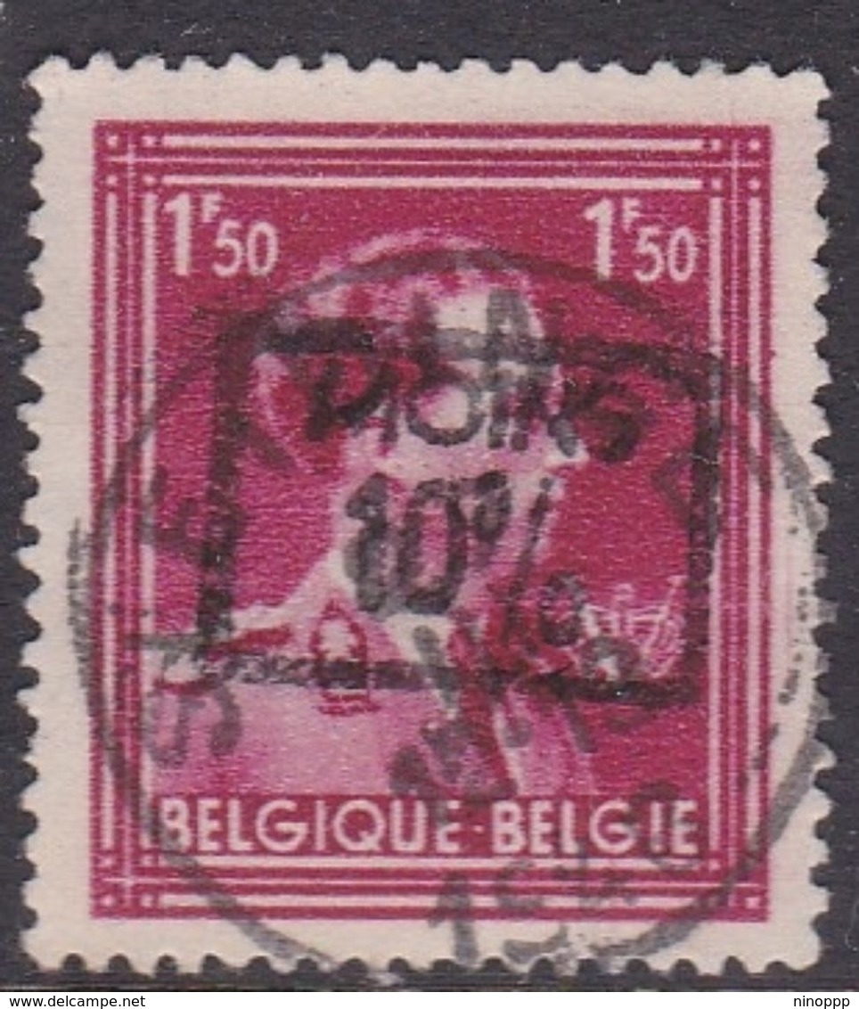 Belgium S365 1946 Surcharged -10% On 1.50 Magenta - Gebruikt
