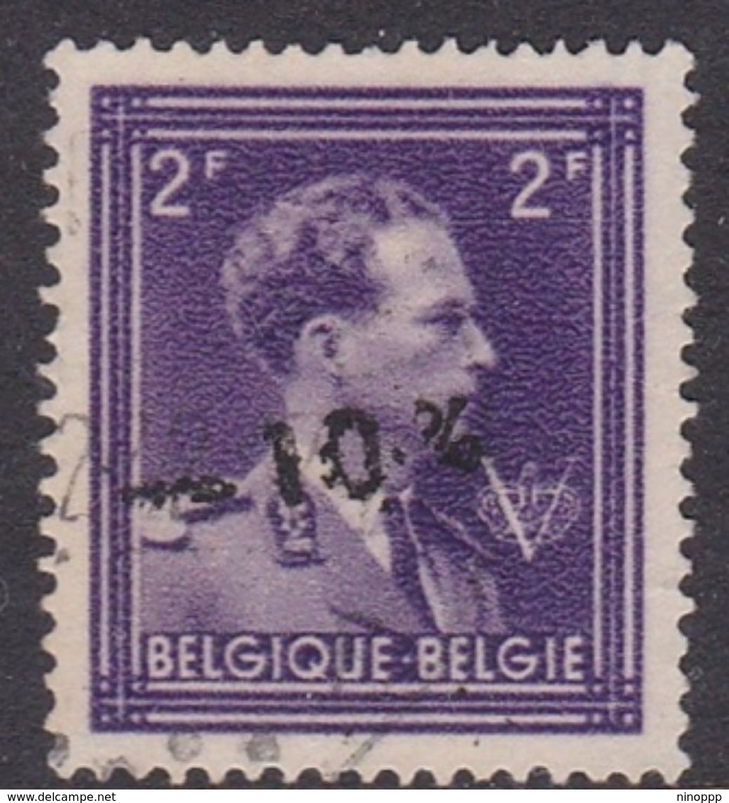 Belgium S366 1946 Surcharged -10% On 2fr Violet, Used - Used Stamps