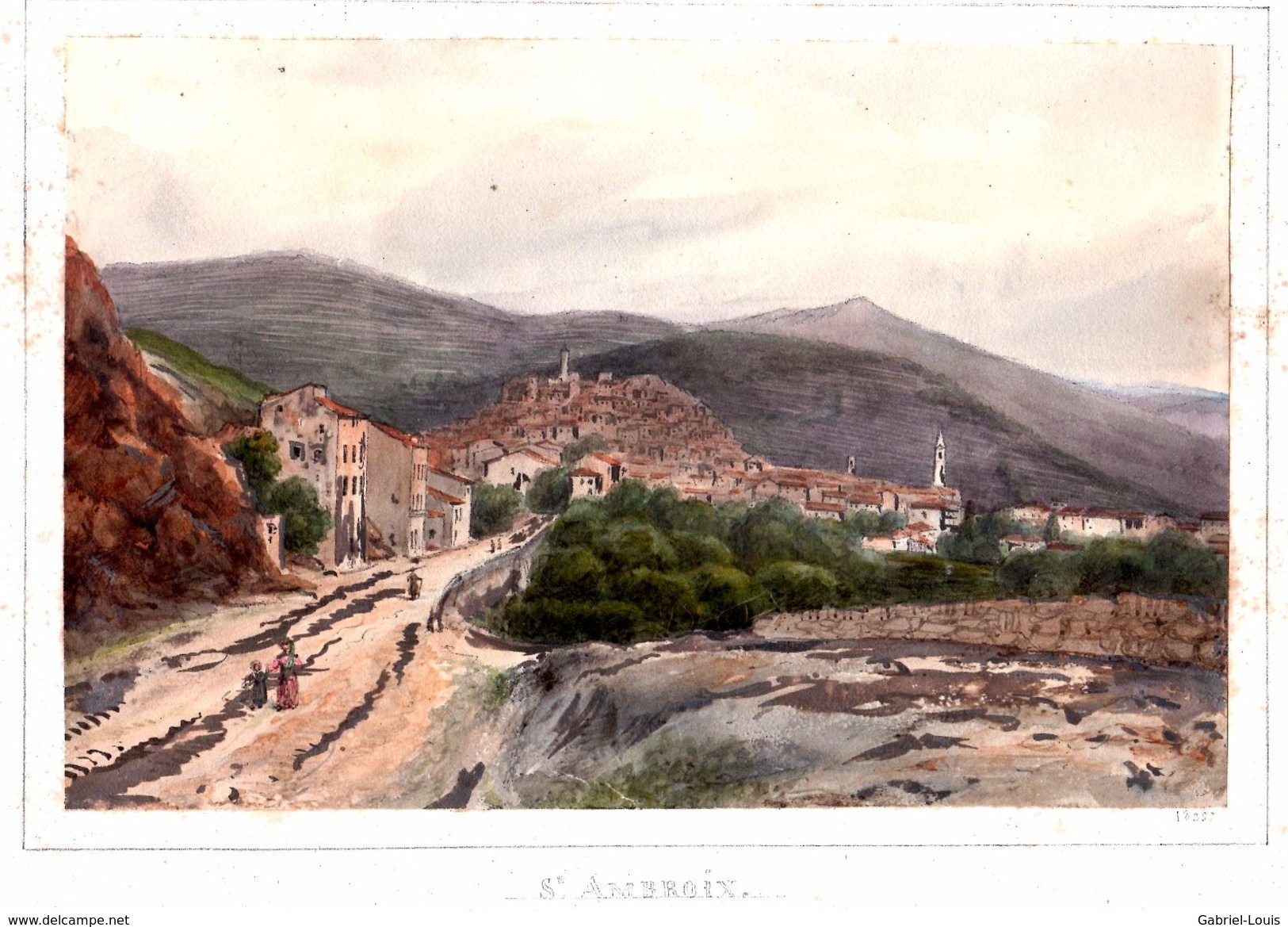 Carnet De Croquis 1831 -1835 - Emilien Frossard - Région Avignon Et Clermont-Ferrand - 25 Dessins Et Aquarelles Les Baux - Dessins