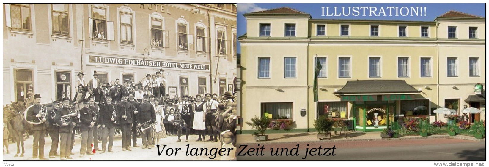 Österreich / Austria: Gloggnitz, Ehemals Ludwig Edlhauser Hotel, Jetzt Gasthof Hotel Loibl (Wiener Str. 12.) Cca.1910 - Sonstige & Ohne Zuordnung
