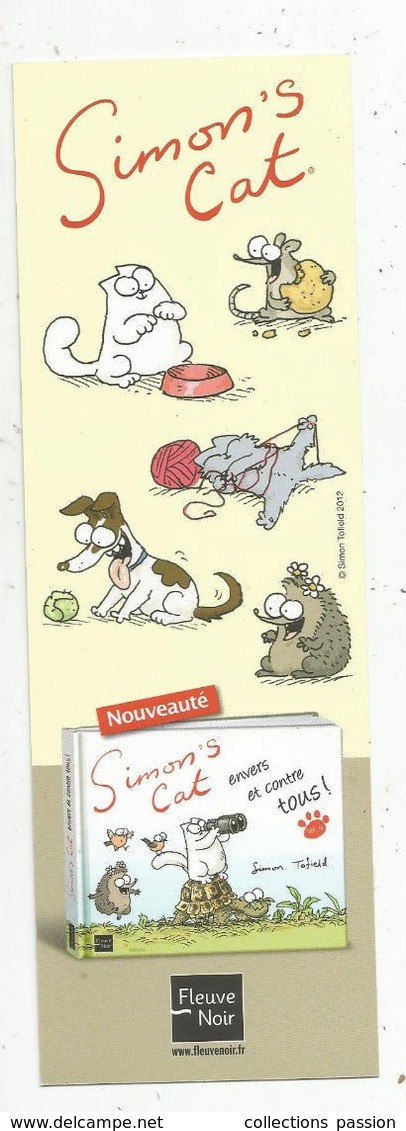 Marque Pages , Fleuve Noir, SIMON'S CAT , 2 Scans - Marque-Pages