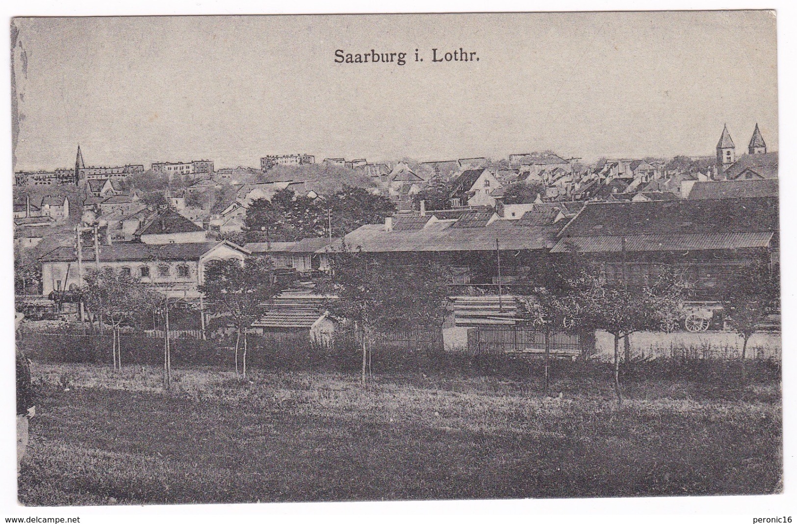 Belle CPA Saarburg (Sarrebourg) I. Lothr. A Voyagé En 1918 (sous Enveloppe) - Saarburg
