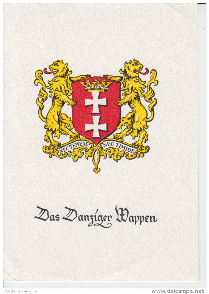 Kunstler, Illustrateur - Danzig,Gdansk - Das Danziger Wappen - Paul Rosenberg Verlag, Unused - Polen