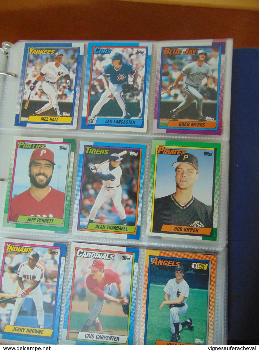 Cartes Baseball Topps 1990 Vendues Séparément - Catalogues