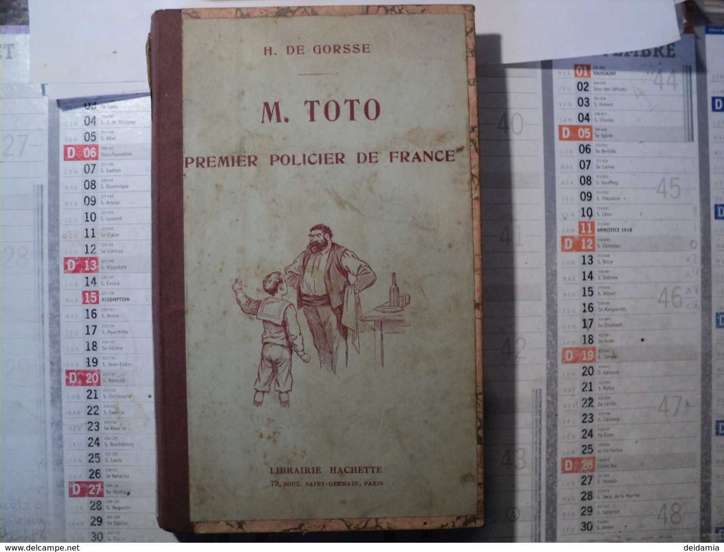 M. TOTO PREMIER POLICIER DE FRANCE. 1921. ILLSTRATIONS DE CLERICEY. PAR H. DE GORSSE LIBRAIRIE HACHETTE - 1901-1940