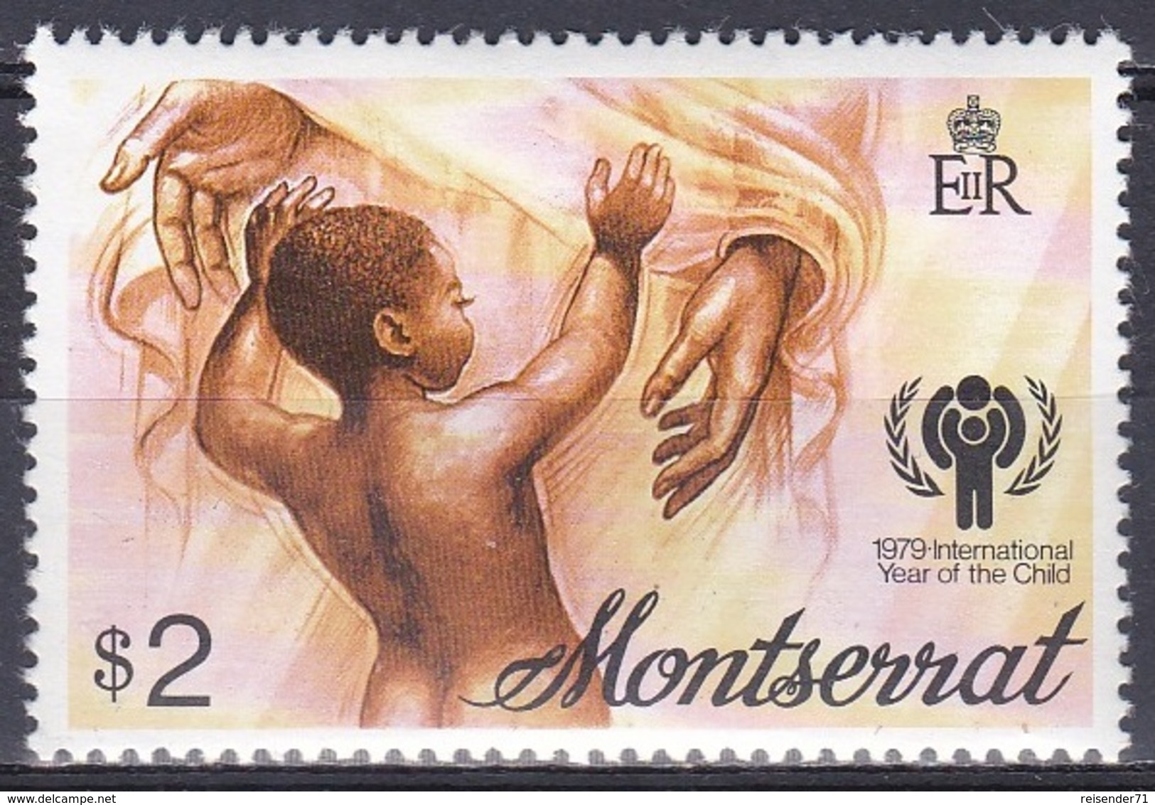 Montserrat 1979 Organisationen UNO ONU UNICEF Kinder Children Jahr Des Kindes, Mi. 405 ** - Montserrat