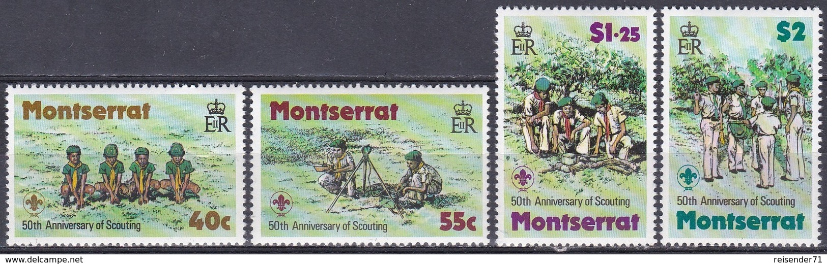 Montserrat 1979 Organisationen Jugend Youth Pfadfinder Scouts Pathfinder Baden-Powell Morsen, Mi. 397-0** - Montserrat