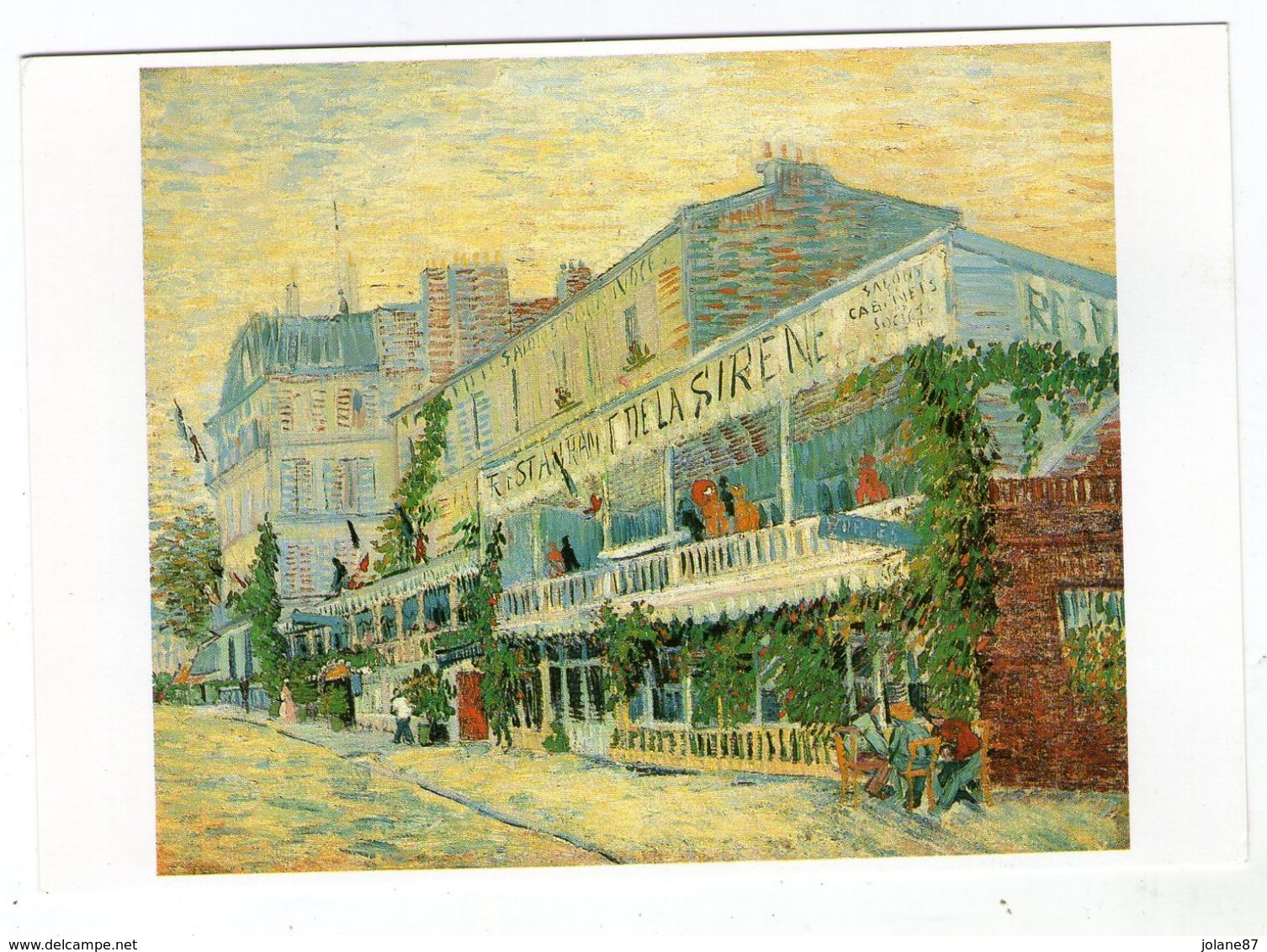 CPM  ASNIERES      RESTAURANT DE LA SIRENE  1887     VAN GOGH - Paintings