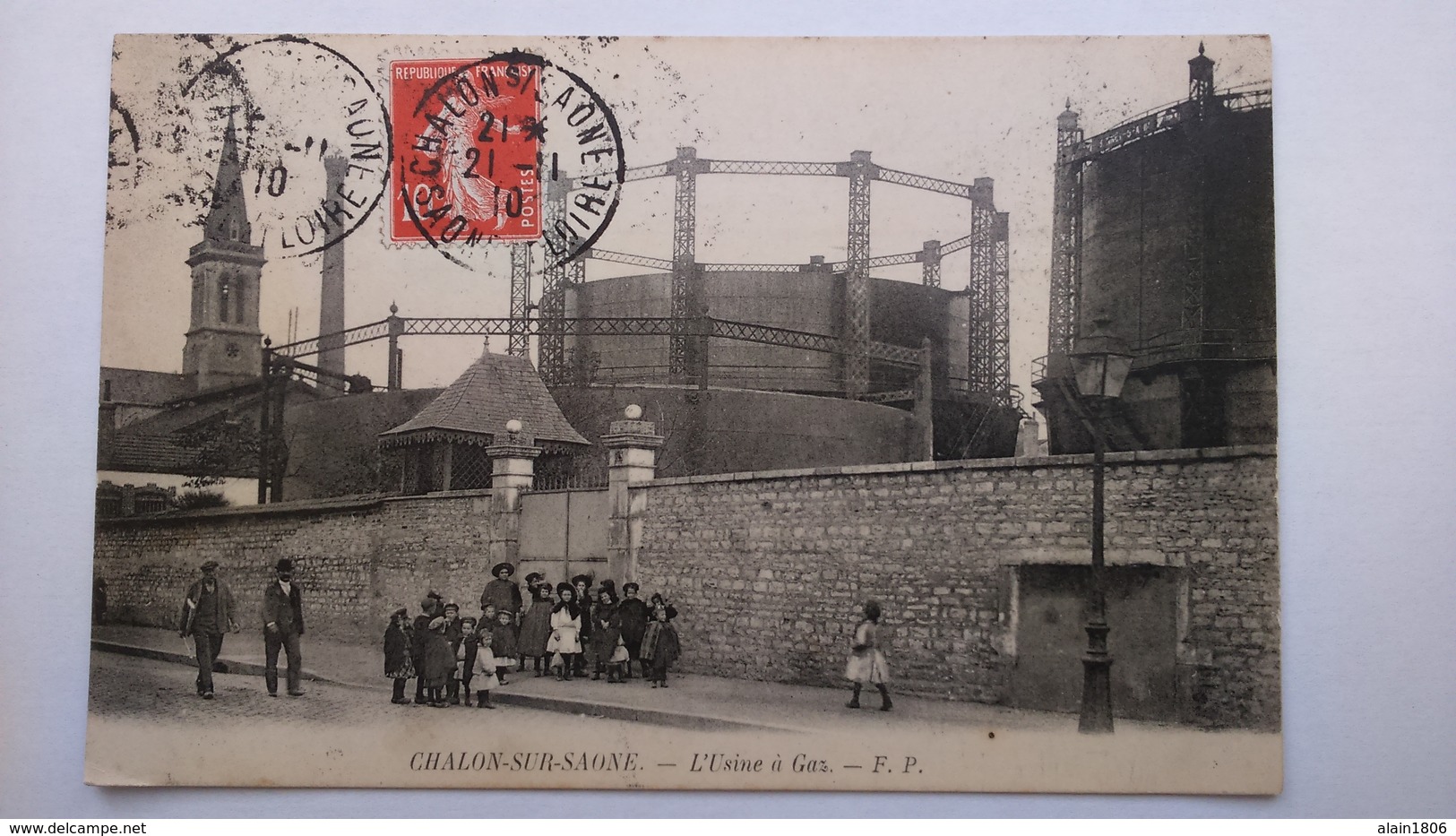 Carte Postale (B2 ) Ancienne De Chalon Sur Saone , L Usine A Gaz - Chalon Sur Saone