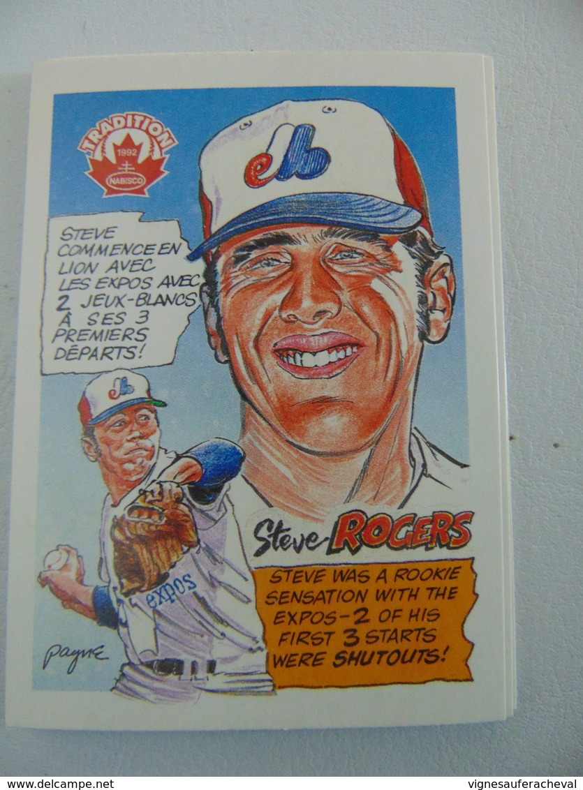 Carte Baseball Promo Nabisco Brands #33 Steve Rogers - Catalogus