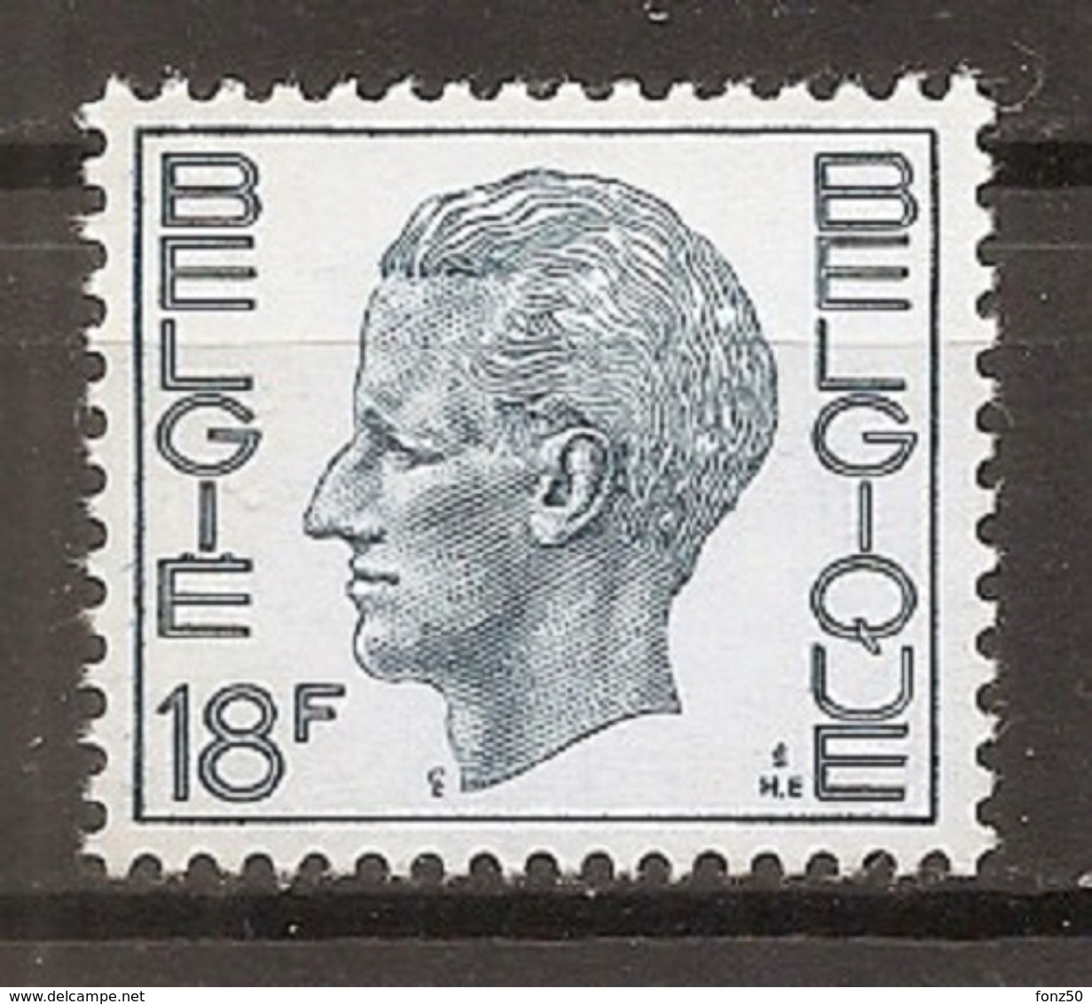 BELGIE * Nr 1586 * Postfris Xx * FLUOR PAPIER - 1970-1980 Elström