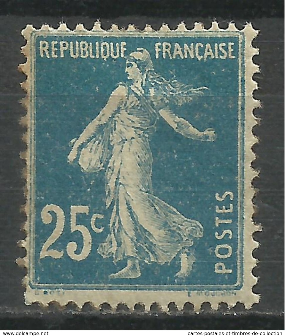 FRANCE , FRENCH , 25 Cts , Semeuse Fond Plein , Type I A , Voir Scans , 1907 , N° YT  140 - 1906-38 Semeuse Camée