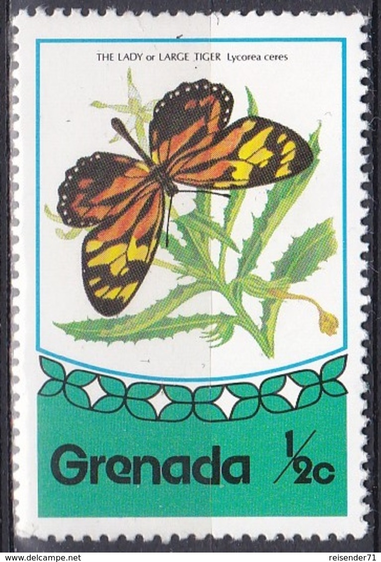 Grenada 1975 Tiere Fauna Animals Schmetterlinge Butterflies Butterfly Insekten Insects, Mi. 693 ** - Grenada (1974-...)